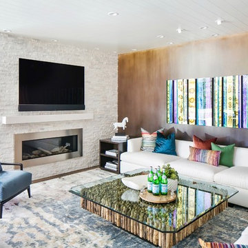 Modern, Colorful Artwork for Del Mar Residence