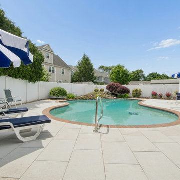Front porch, sunroom, new siding and pool patio
