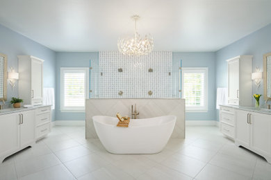 Inspiration for a coastal bathroom remodel in Baltimore