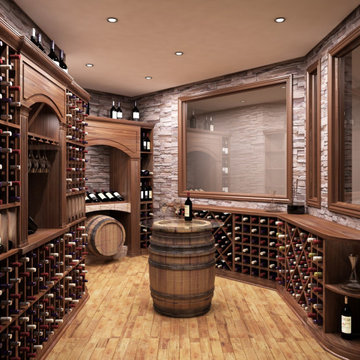 Traditional Wine Cellar by Imagination Wine Cellars