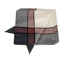 Xia Home Fashions - Riviera Table Linens 20" Square Napkins, White, Set of 4 - Napkins