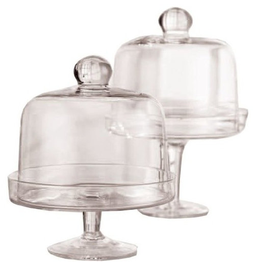 Ideas on how to decorate with domed glass cake stands?