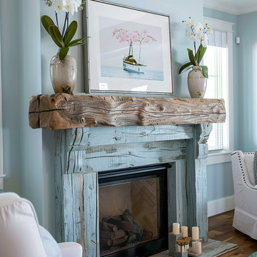 Colored Fireplace Mantels
