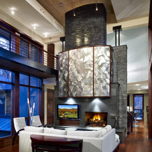 Fireplace wall
