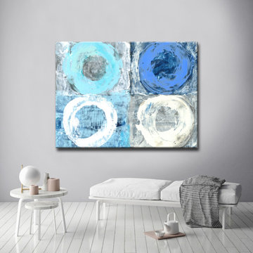 'Circular Squares' Ready2HangArt Canvas by Dana McMillan
