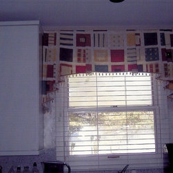 Box pleated shaped valance - Valances