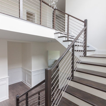 Project #50 | Geometric Staircase with Contrasting Tones