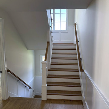 Project #141 | Timeless Switchback Staircase with Traditional Box Newels