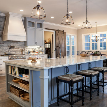 Fresh Transitional Kitchen and Bathroom