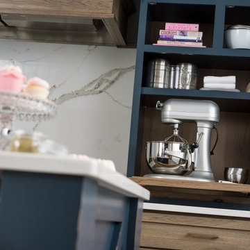 Hickory & Blue Modern Farmhouse Kitchen with Lots of Storage