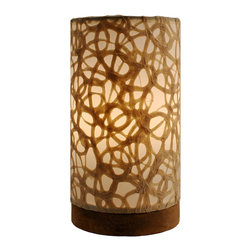 Paper Cylinder Mini Lamp | 646 D - Table Lamps