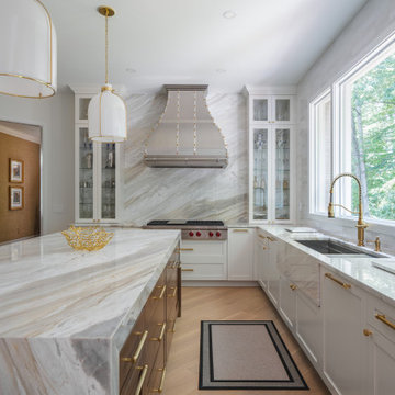 Inside This Transitional Kitchen Masterpiece | Quartzite Countertops That Stun!