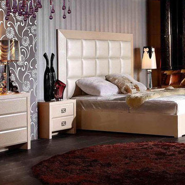 Armani Xavira Glam Champagne Bedroom Set - $5900.35