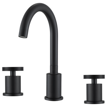 Nova Widespread Bathroom Faucet, Matte Black