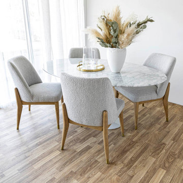 Flute Condo Dining Table Oval