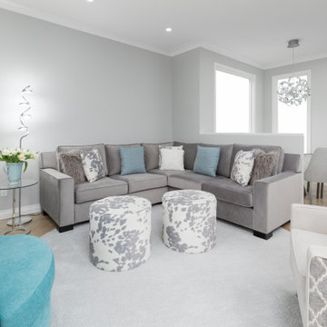 Grey and White Transitional - Richmond Home