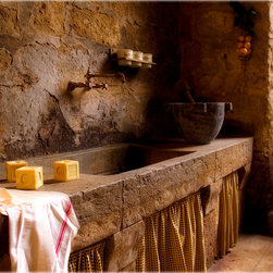 Kitchen Stone Sinks Antique (Mediterranean Style) - Kitchen Sinks
