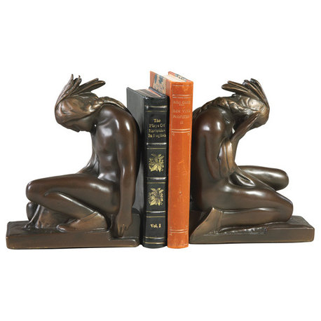 Kneeling Indian Bookends