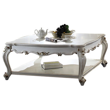 ACME Picardy Coffee Table, Square, Antique Pearl
