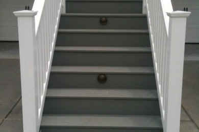 Inspiration for a coastal staircase remodel in Other