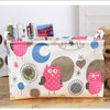 Large Cotton Home Clothing Toys Books Storage Box, Owls Pattern