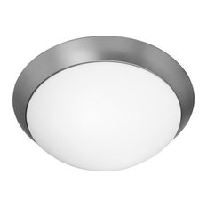 Access Lighting 20624GU Cobalt 2 Light Flush Mount Ceiling - Brushed Steel /