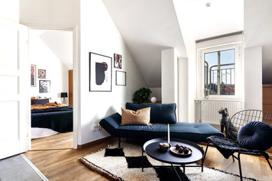 Design ideas for a family room in Stockholm.