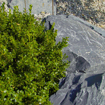 Aménagement d'une entrée en pierre naturelle