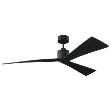 Visual Comfort Fan Adler 60 inch 3 Blade Ceiling Fan in Matte Black
