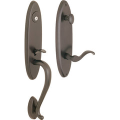 Rockwell Premium Lumina Solid Brass Entry Door Handle Set