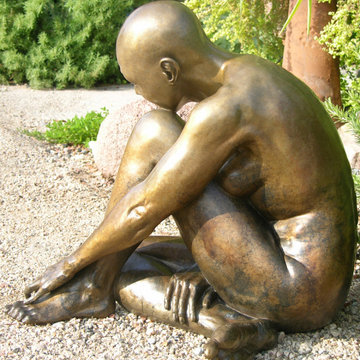 Purity Figurative Female Nude Bronze Sculpture.