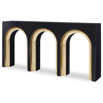 Ambella Home Collection - Colosseum Console Table in Gold - 17601-850-001