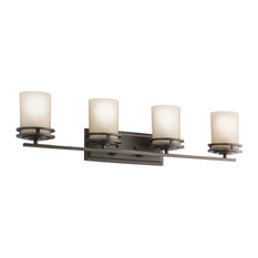 Bath 4-Light, Olde Bronze/Light Opal Glass