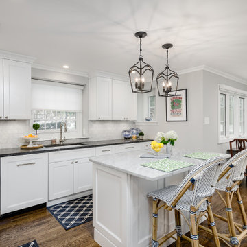 White Kitchen w/ Deco Hood