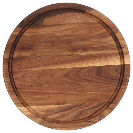 BigWood Boards Round Walnut Cutting Board