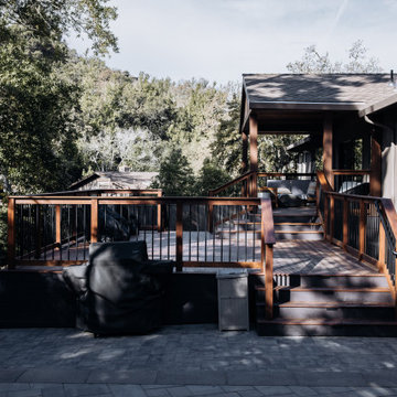 Multi-Level Ipe Deck with Covered Lounge | Bay Area Outdoor Living