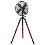 Star Fans - Star Fans 16" Tripod Floor Fan, Matt Black - The Tripod fan is an industrial detailed design fan with powerful air movement. The Tripod is high in quality and craftsmanship and will most definitely stand out and add an artistic and inspiring style to spaces.