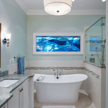 Black And White Tile Bathroom