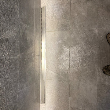 East Quogue NY bathroom with curbless shower