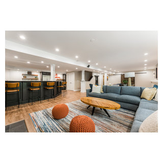 Geneva Renovation Modern Basement Chicago Photo Inspiration