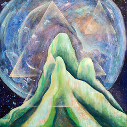 Earth Moon Geometry - Paintings