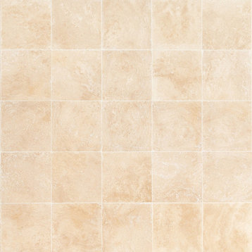 Travertine Tile, 18"x18"x.5", Oasis Beige Honed and Filled- 20 boxes
