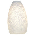 Access Lighting - Inari Silk Champagne Pendant Glass Shade, White Stone - Light up your life (and your home) with this unique and trendy Inari Silk Champagne Pendant Glass Shade. Featuring a beautiful white stone color, this light will enhance any living area. Whether arranged in your foyer, family room, bedroom, or even kitchen, this versatile piece will shine wherever it's placed!