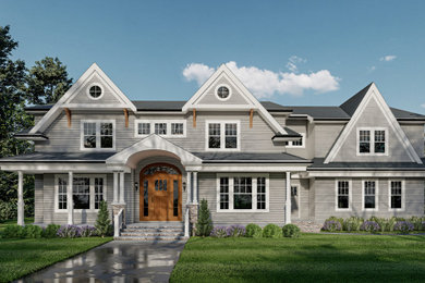 Example of a trendy exterior home design in Boston