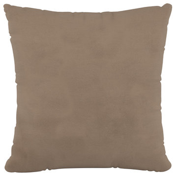 18" Decorative Pillow Polyester Insert, Velvet Cocoa