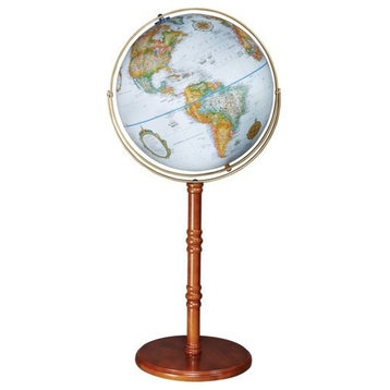 Edinburgh II, 16" Blue Floor Globe