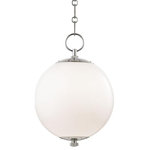 Hudson Valley Lighting - Hudson Valley Lighting MDS700-PN Sphere No.1, 1 Light Pendant, Chrome - Manufacturer Warranty.1 YeaSphere No.1 1 Light  Polished Nickel *UL Approved: YES Energy Star Qualified: n/a ADA Certified: n/a  *Number of Lights: 1-*Wattage:100w E26 Medium Base bulb(s) *Bulb Included:No *Bulb Type:E26 Medium Base *Finish Type:Polished Nickel