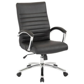 Executive Mid-Back Chair, Black