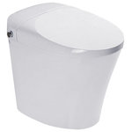 Trone - Trone Neodoro Complete Electronic Bidet Toilet, White - NETBCERN-12.WH - Everything in your home is getting increasingly more intelligent. The Trone NETBCERN-12.WH Neodoro takes that trend to the next level. The Neodoro offers state-of-the-art features like a heated seat, warm water rinsing, an air dryer, and more. The NeoDoro embodies luxury and comfort in a classic white finish. The high gloss glaze helps maintain a clean bowl.