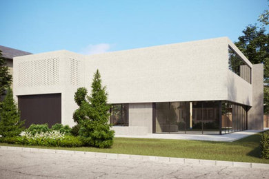 Example of an exterior home design in Toronto
